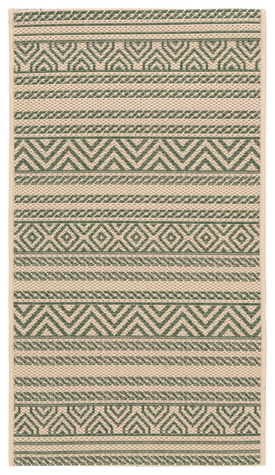 BEIGE / DARK GREEN