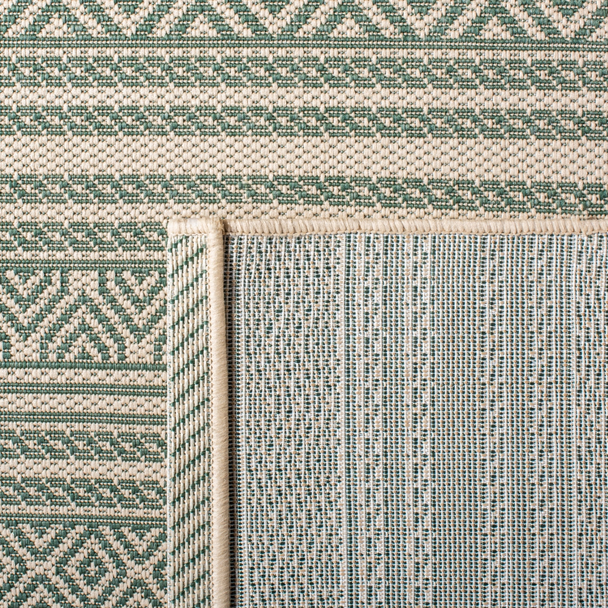 BEIGE / DARK GREEN