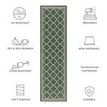 DARK GREEN / BEIGE
