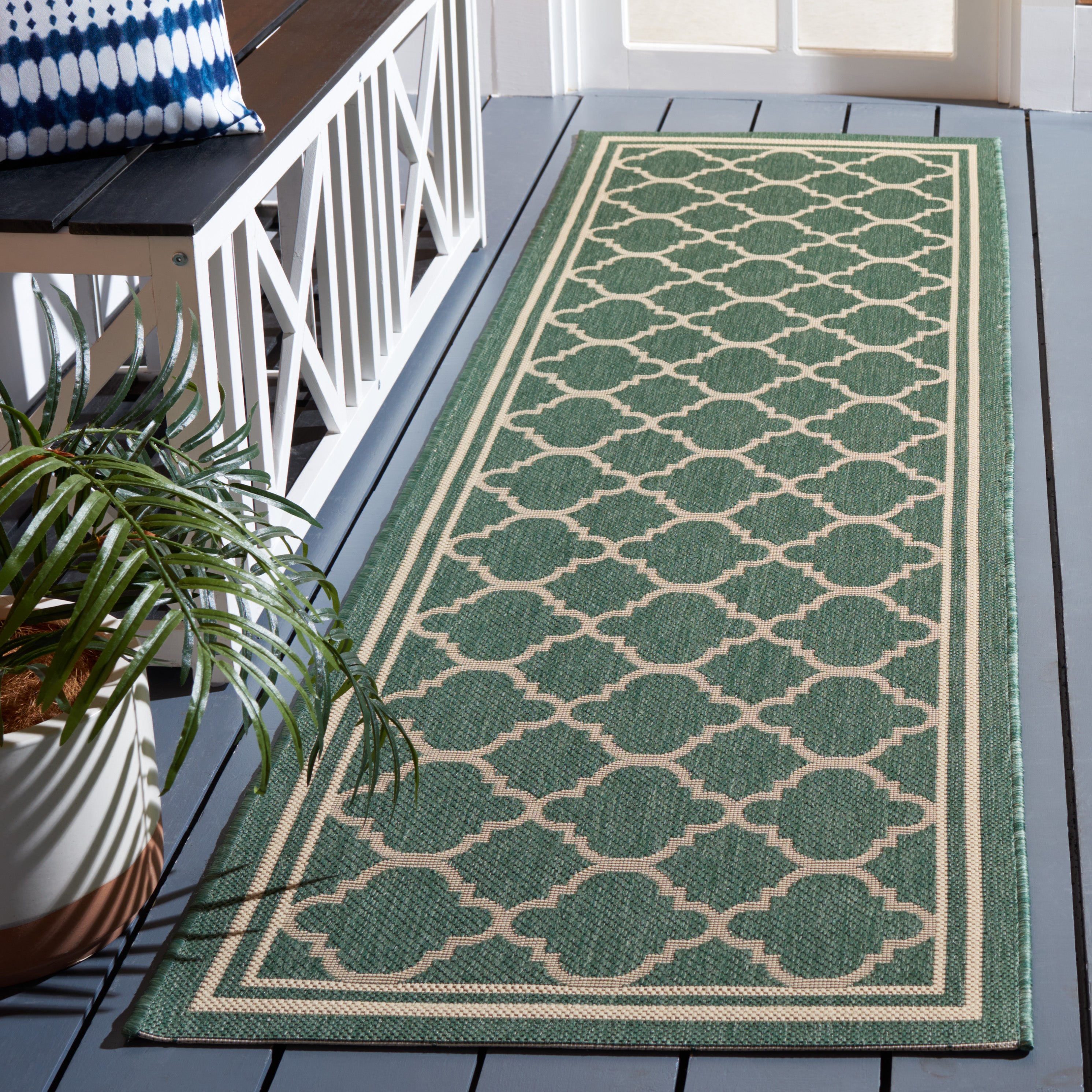DARK GREEN / BEIGE