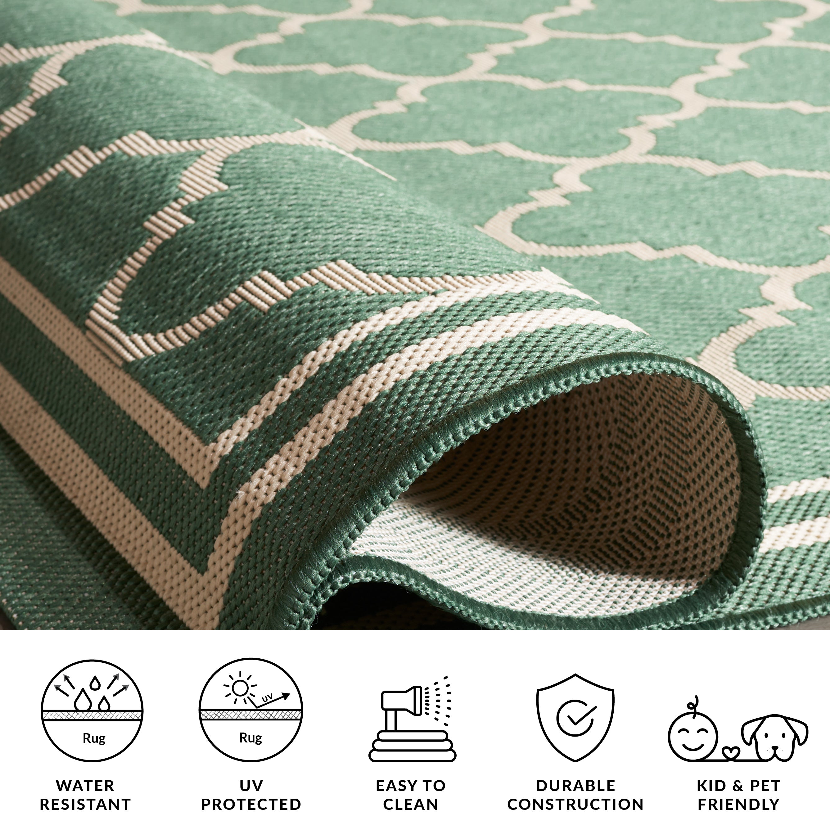 DARK GREEN / BEIGE