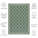 DARK GREEN / BEIGE