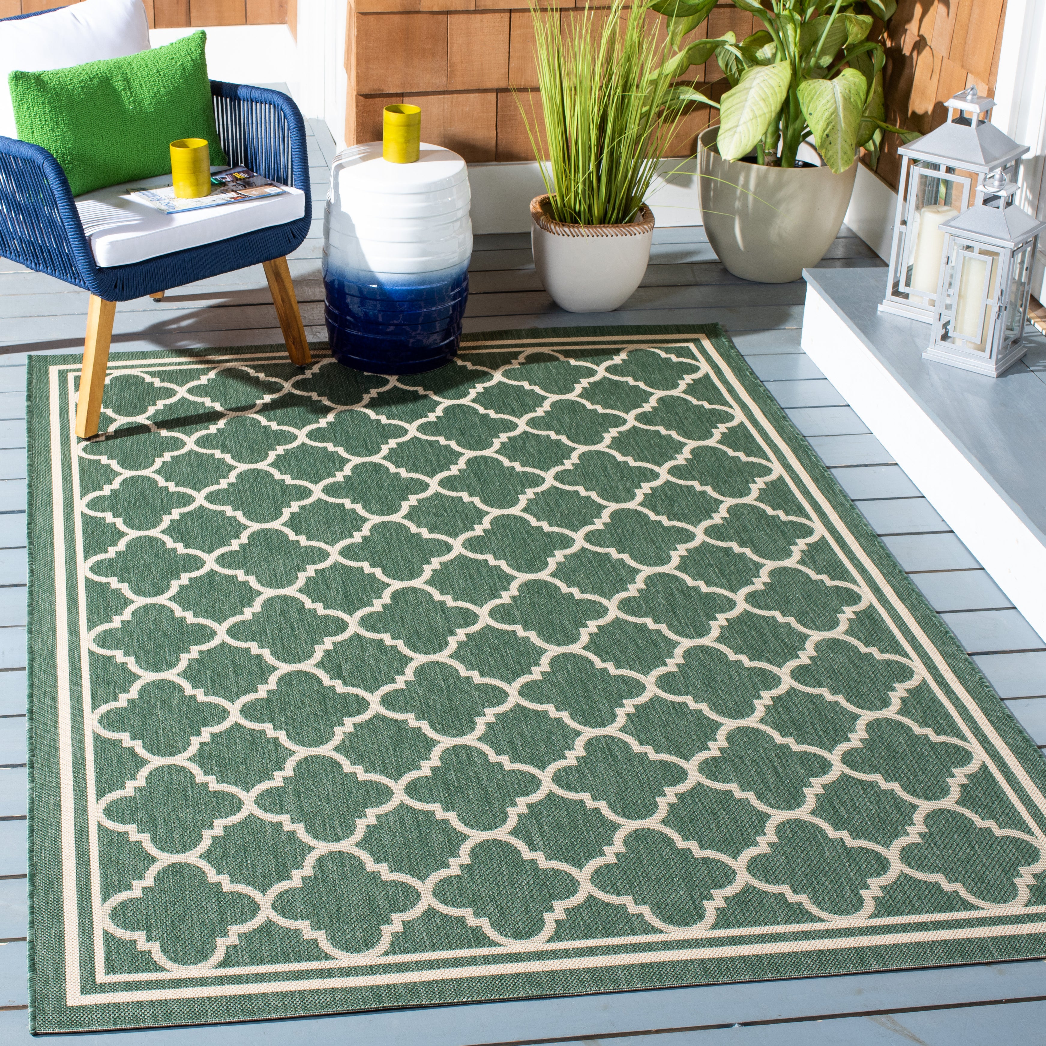 DARK GREEN / BEIGE