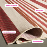 BEIGE / RED