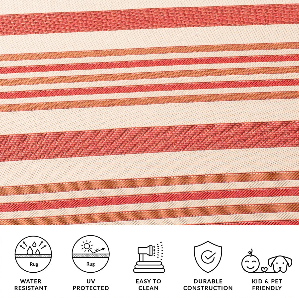 BEIGE / RED