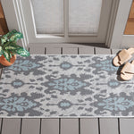 LTGY ANTHRACITE / AQUA WEFT