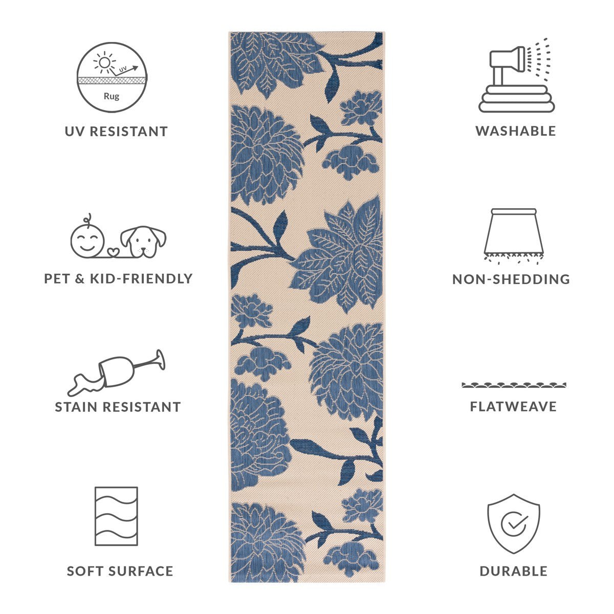 BEIGE / BLUE