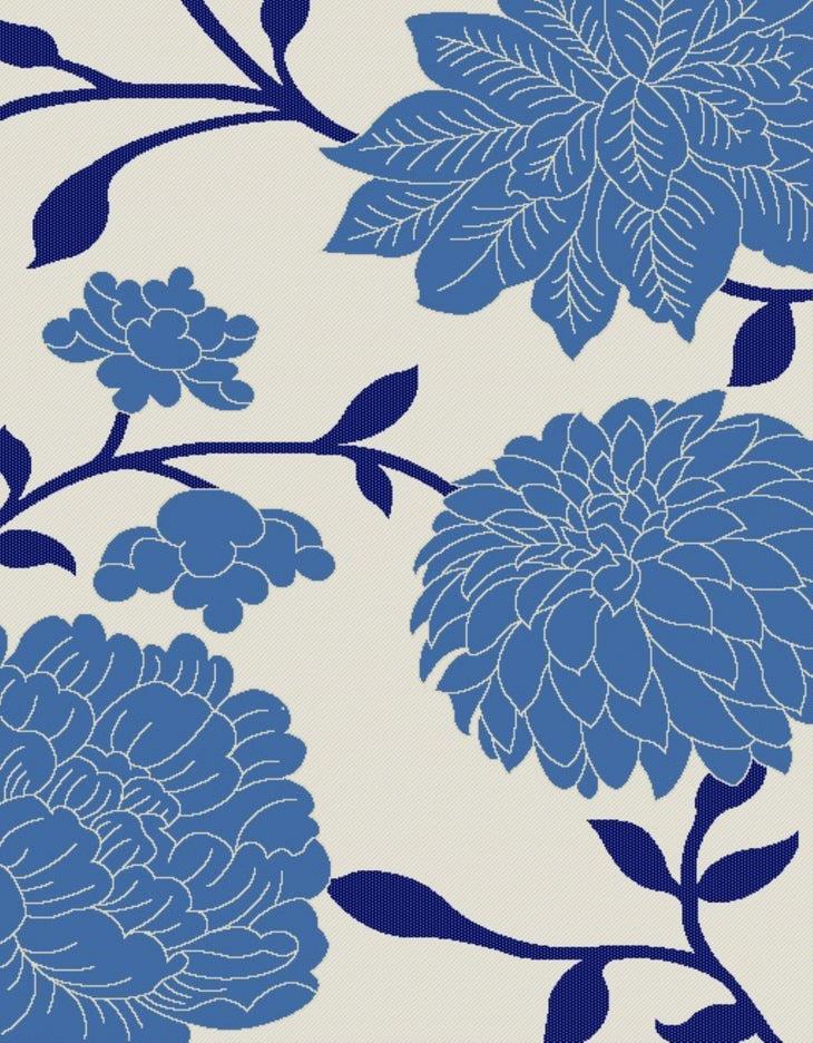 BEIGE / BLUE