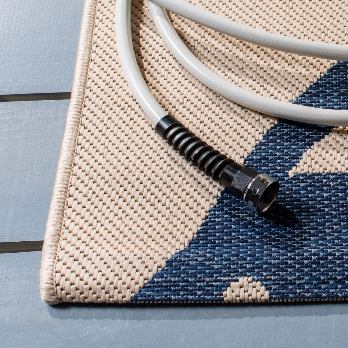 BEIGE / BLUE
