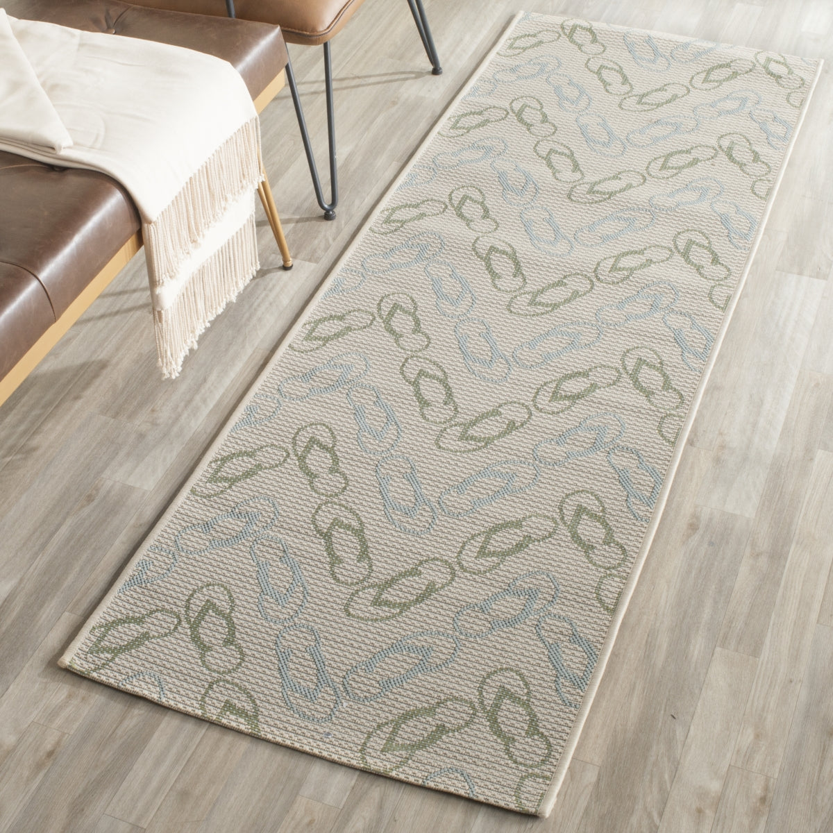 BEIGE / AQUA
