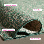 DARK GREEN / BEIGE
