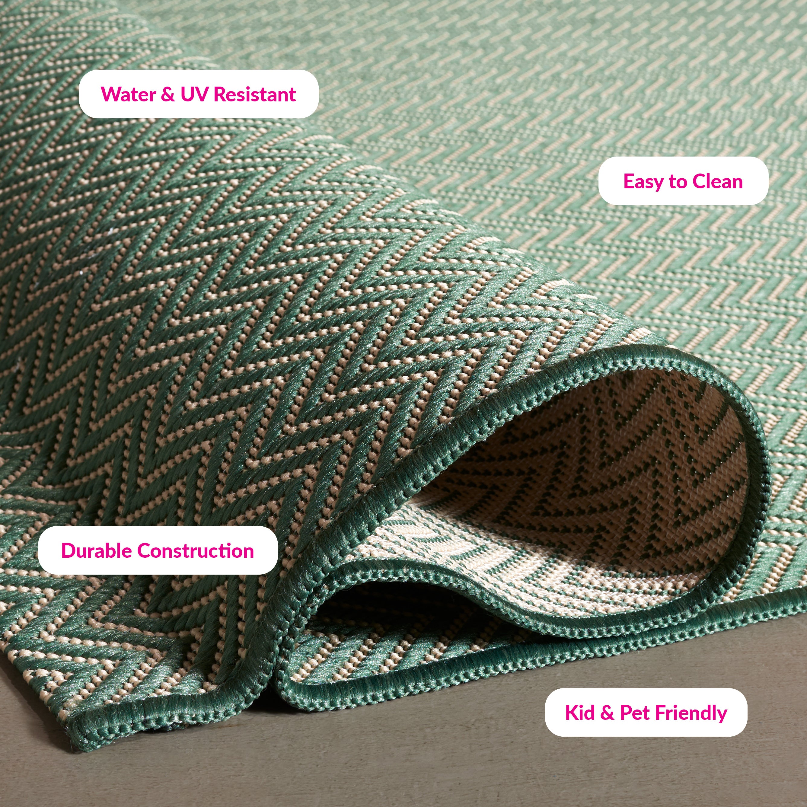 DARK GREEN / BEIGE