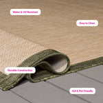 BEIGE / DARK GREEN