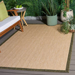 BEIGE / DARK GREEN