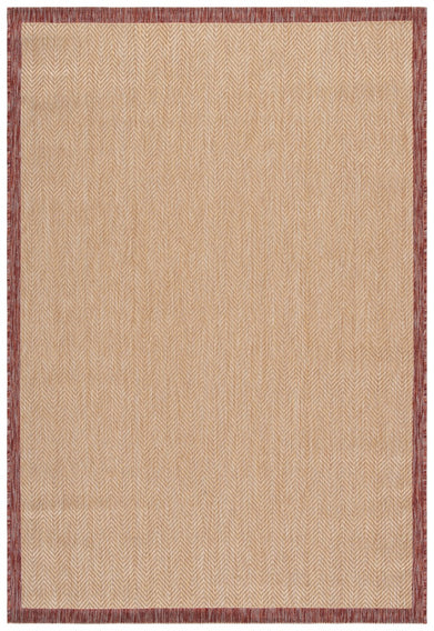 BEIGE / RED