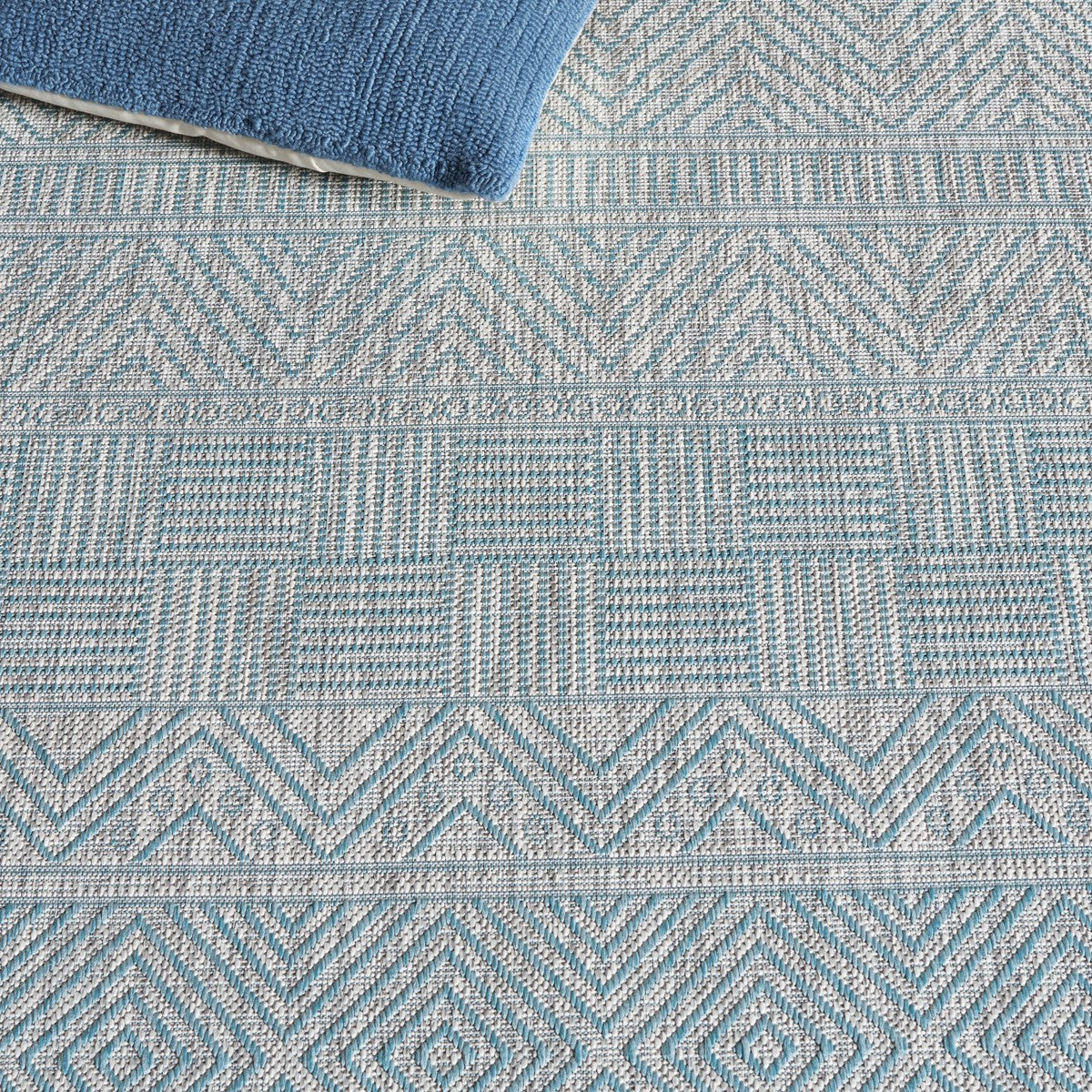 LIGHT GREY / AQUA