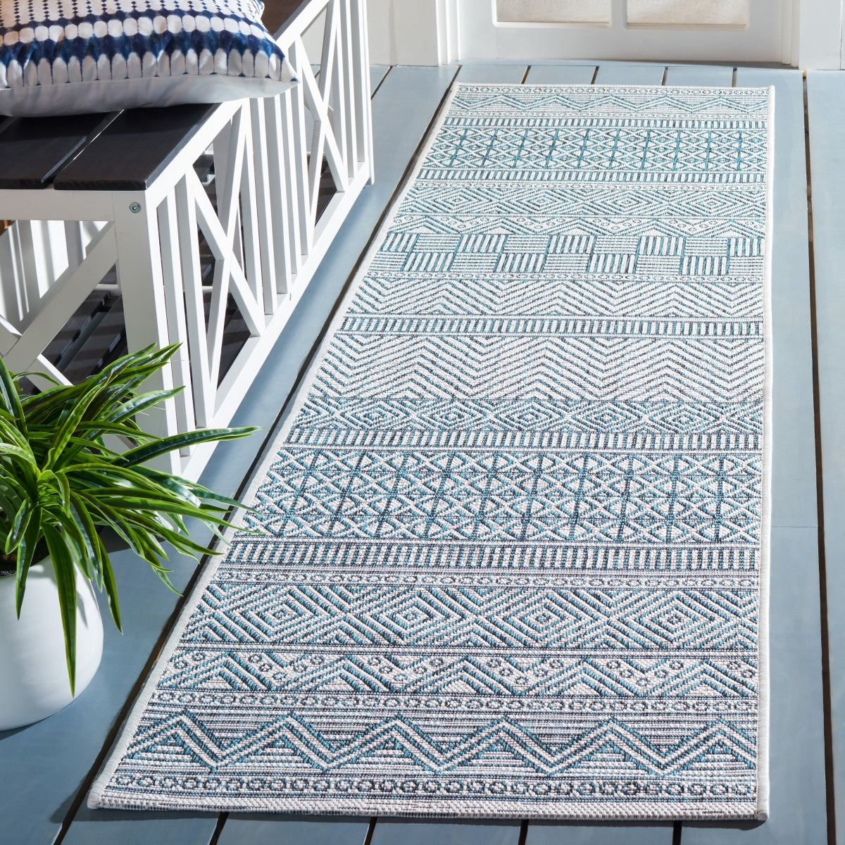 IVORY / TURQUOISE