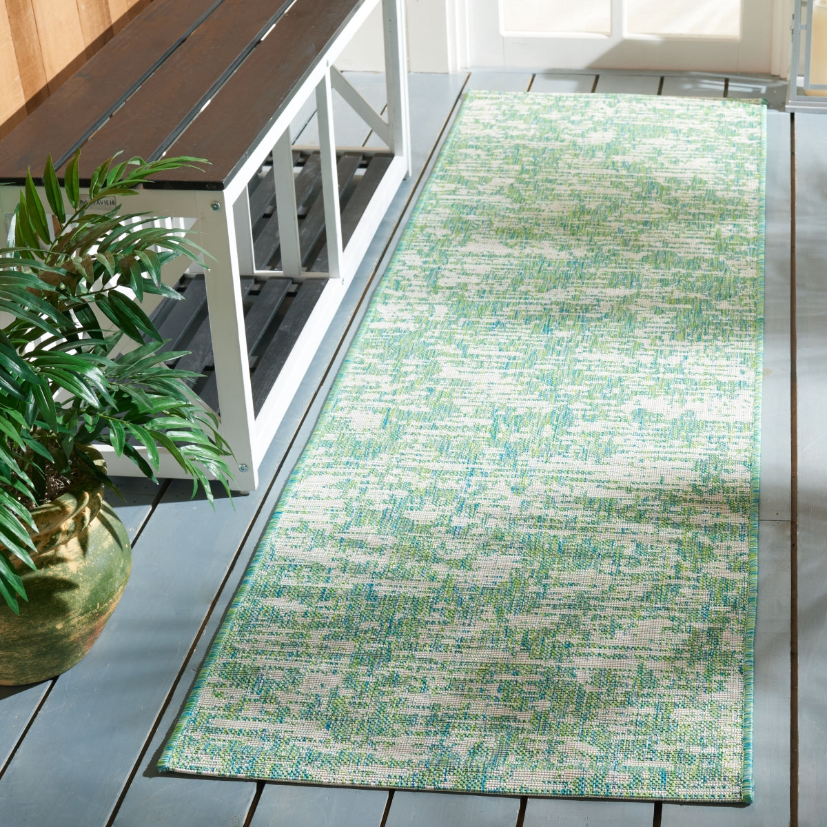 GREEN BLUE / IVORY