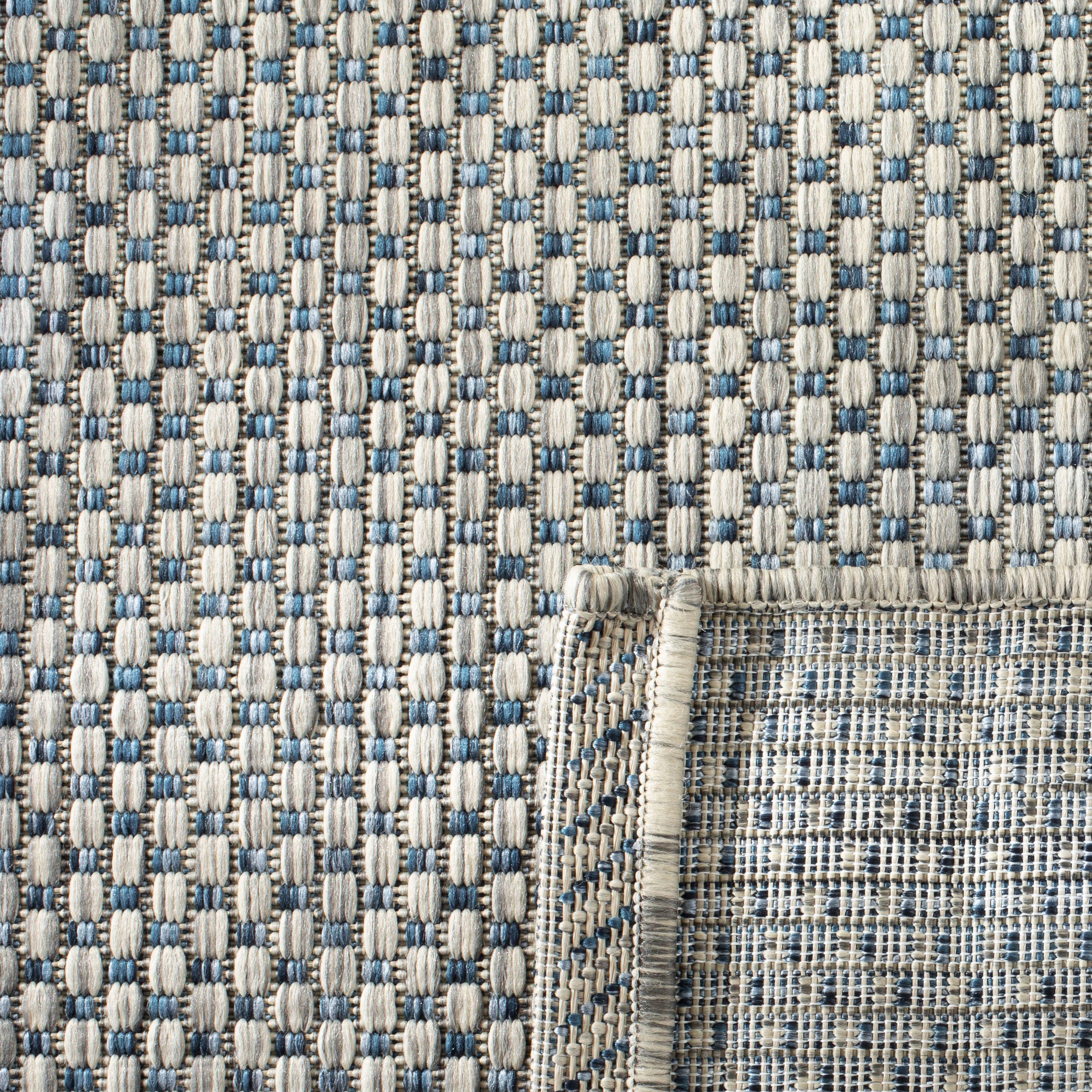 Safavieh Courtyard 8521 Blue Rug, CY8521 - Grey / Navy