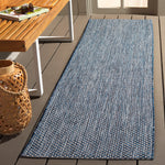 Safavieh Courtyard 8521 Blue Rug, CY8521 - Navy / Grey
