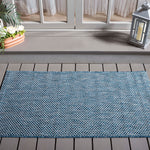 Safavieh Courtyard 8521 Blue Rug, CY8521 - Navy / Grey