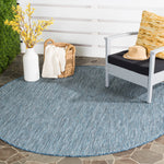 Safavieh Courtyard 8521 Blue Rug, CY8521 - Navy / Grey