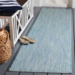 Safavieh Courtyard 8521 Blue Rug, CY8521 - Aqua / Grey