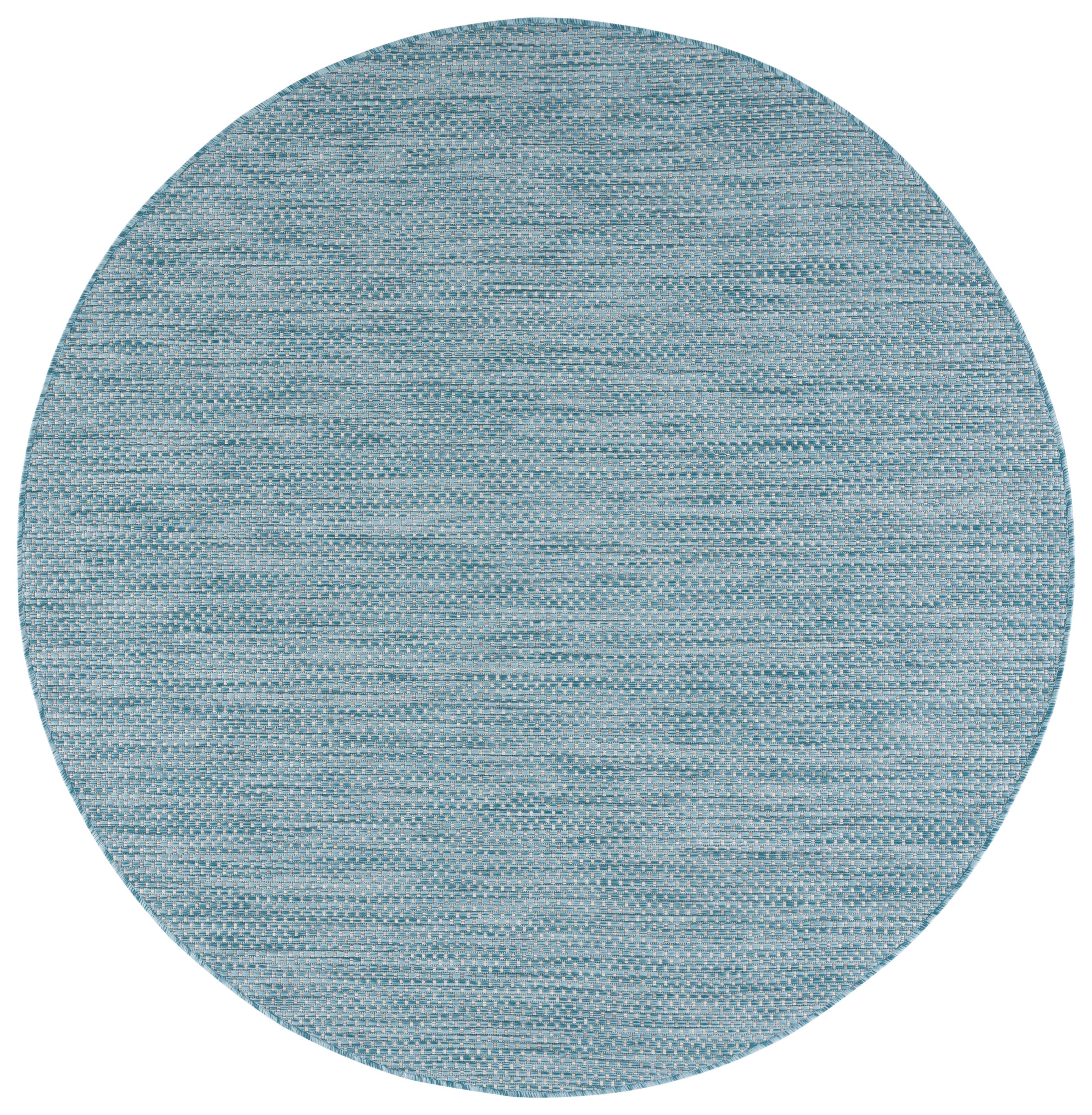 Safavieh Courtyard 8521 Blue Rug, CY8521 - Aqua / Grey