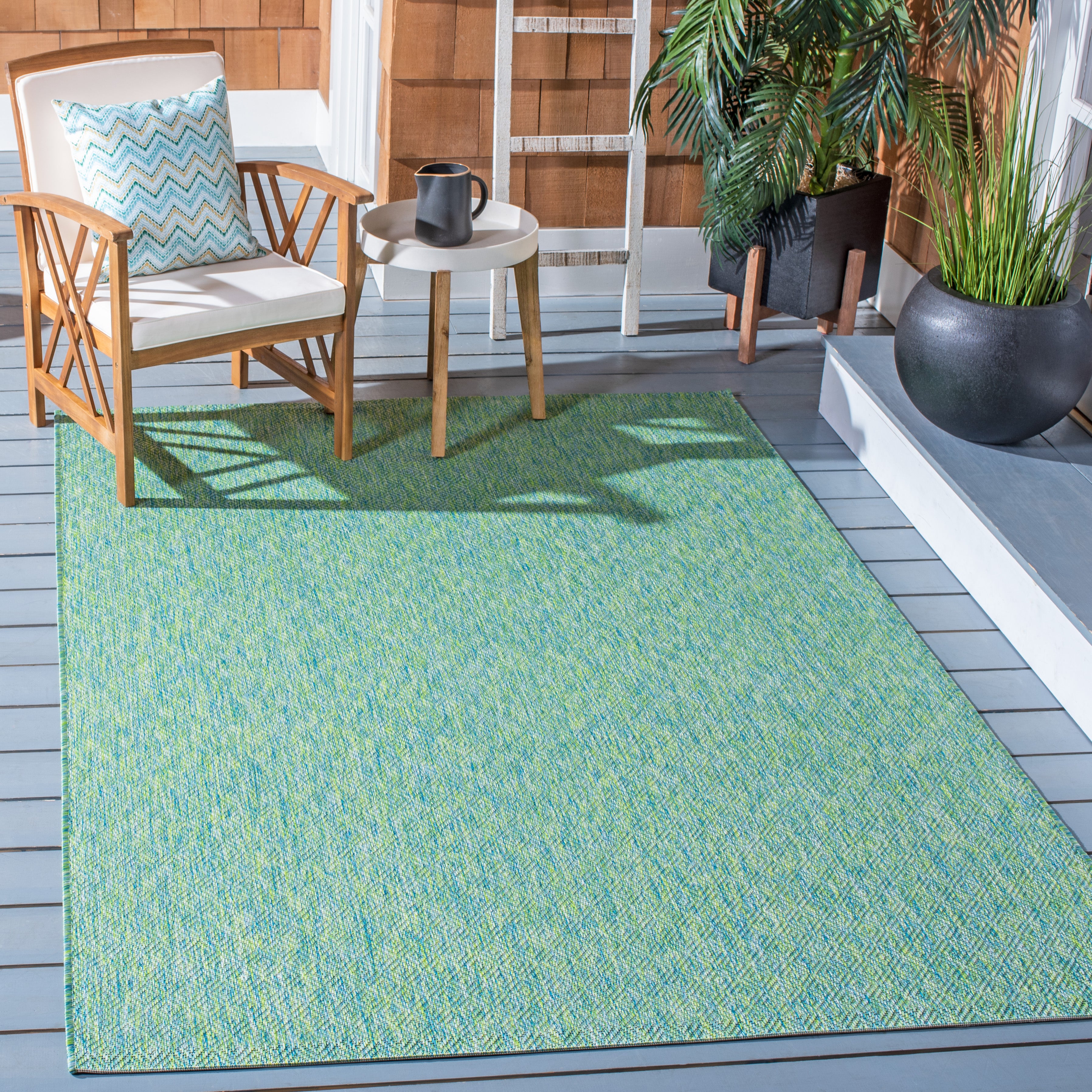 Safavieh Courtyard 8521 Blue Rug, CY8521 - Green / Blue
