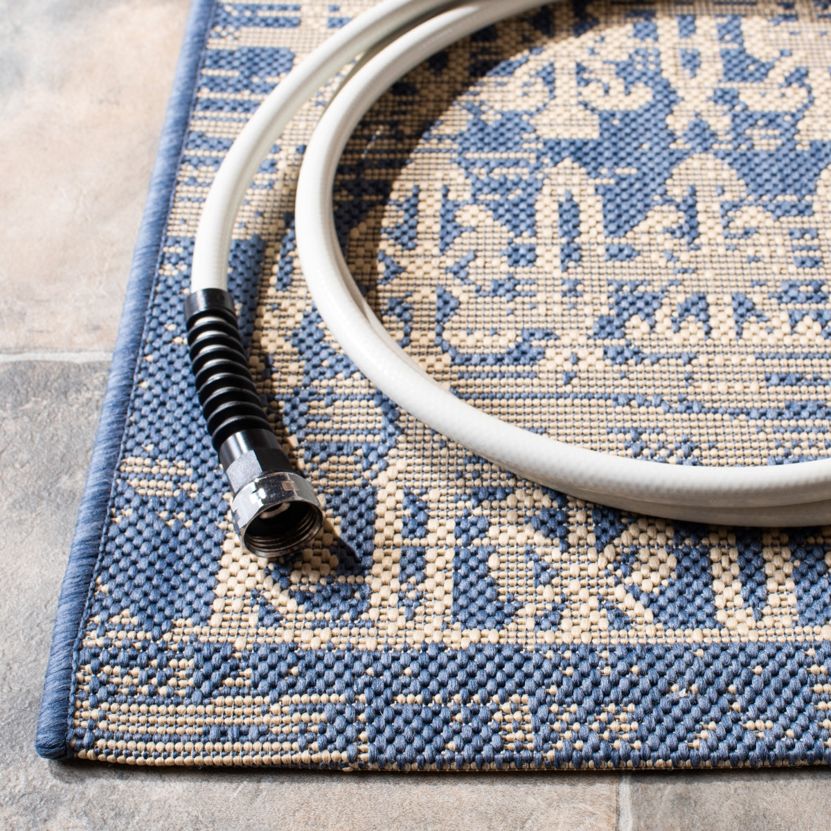 BEIGE / BLUE