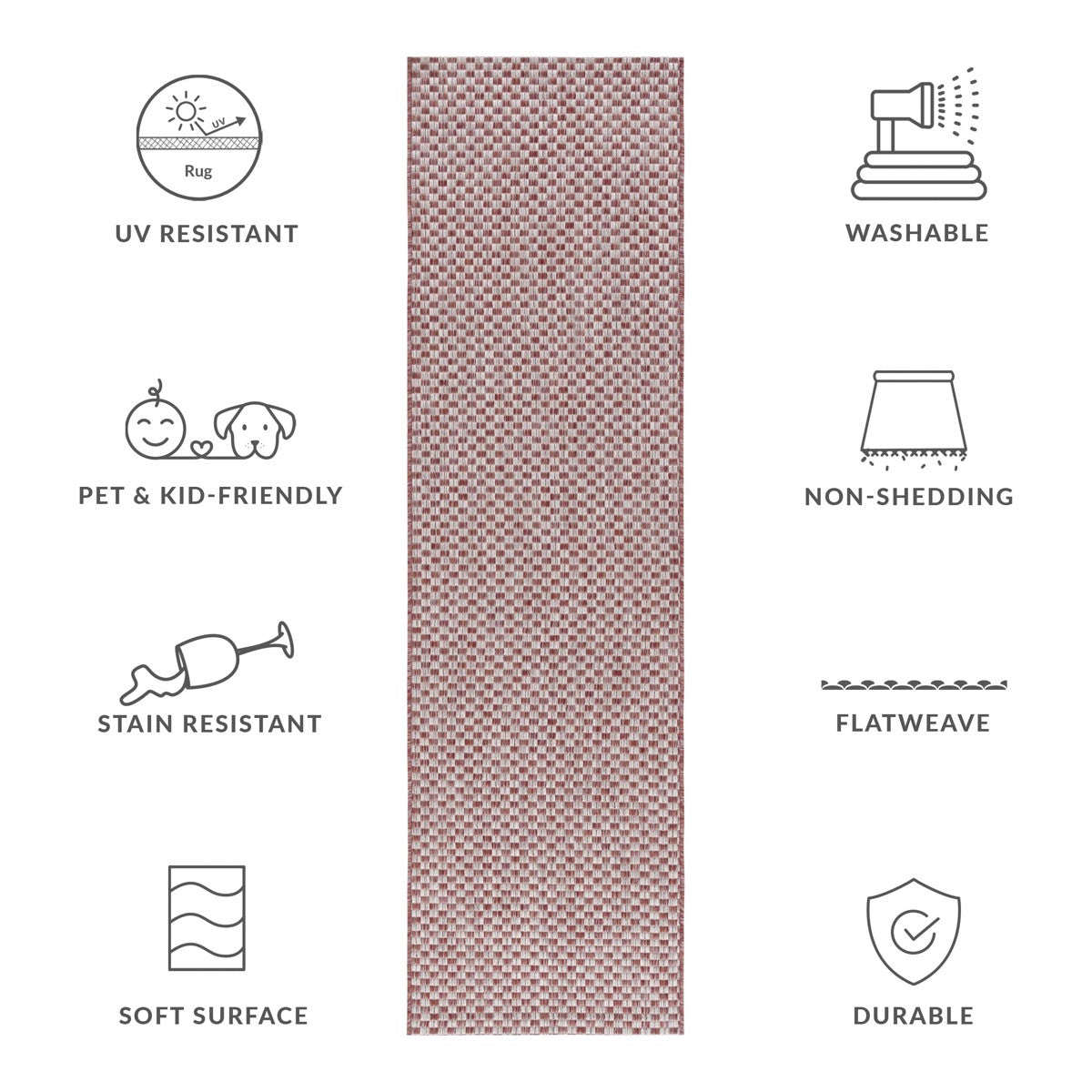 RUST / LIGHT GREY