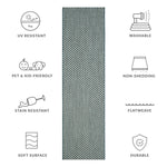 TURQUOISE / LIGHT GREY
