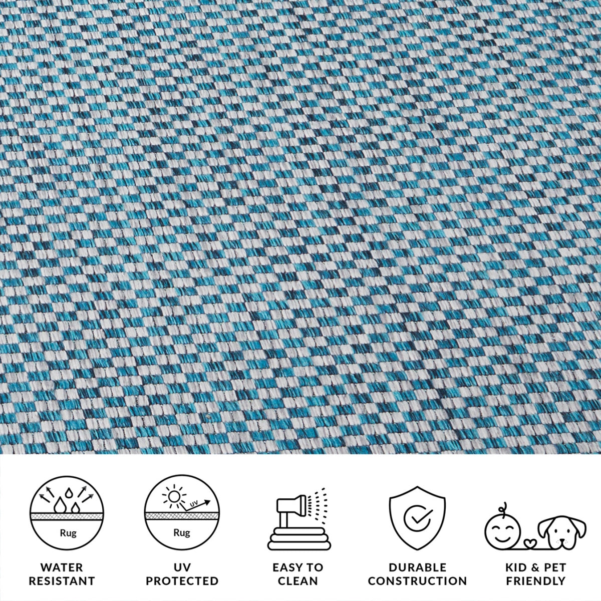 TURQUOISE / LIGHT GREY