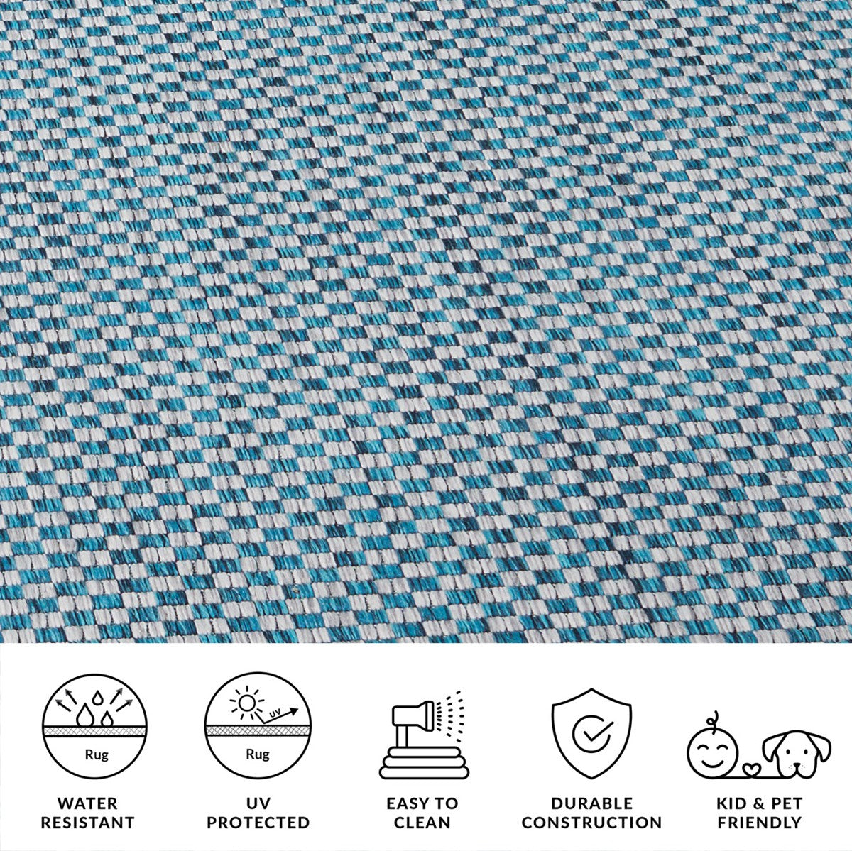 TURQUOISE / LIGHT GREY