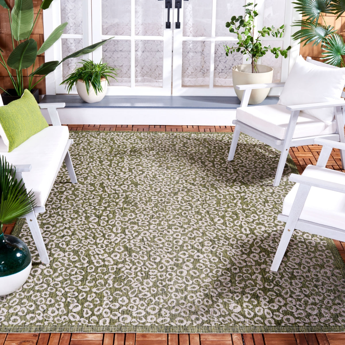 DARK GREEN / BEIGE