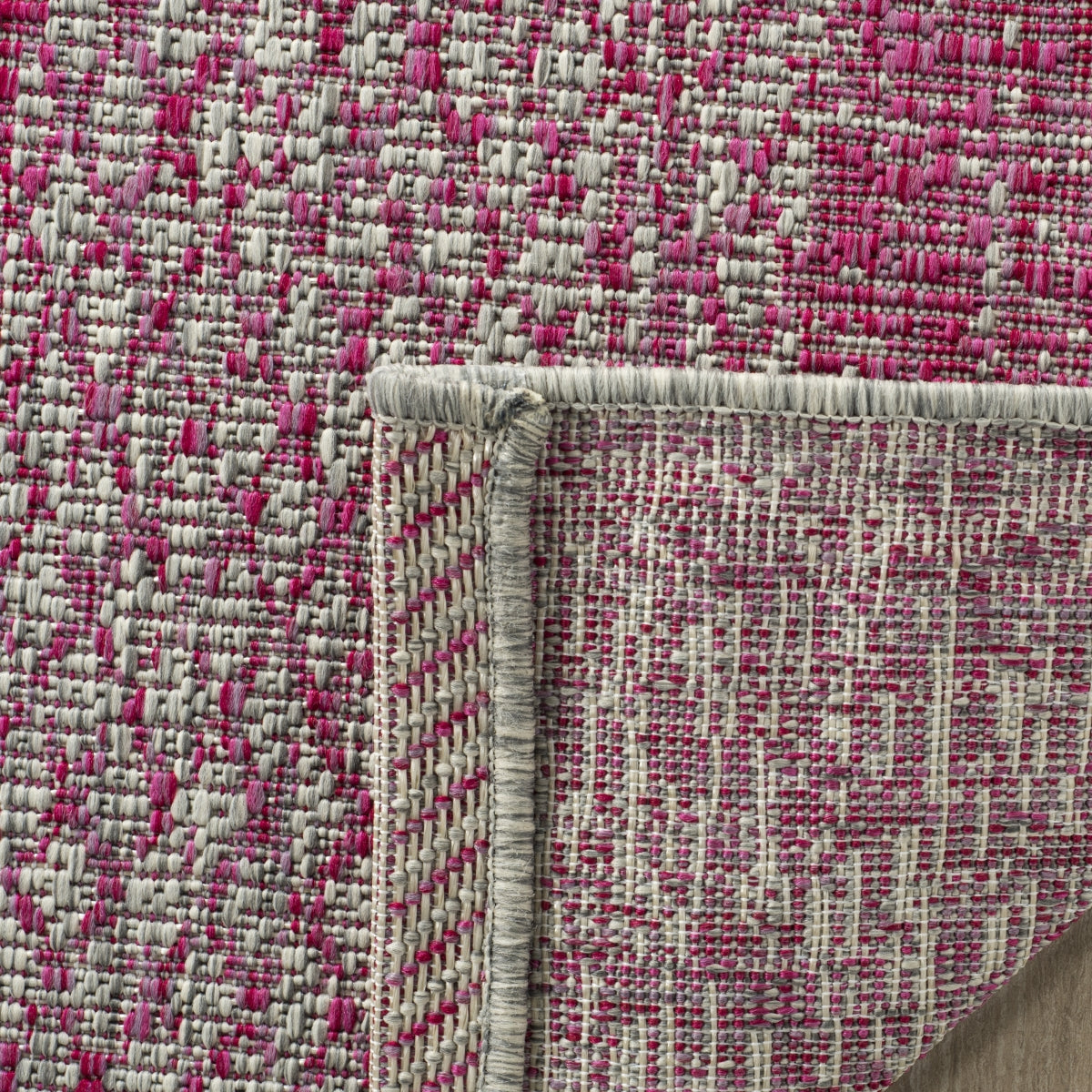 LIGHT GREY / FUCHSIA