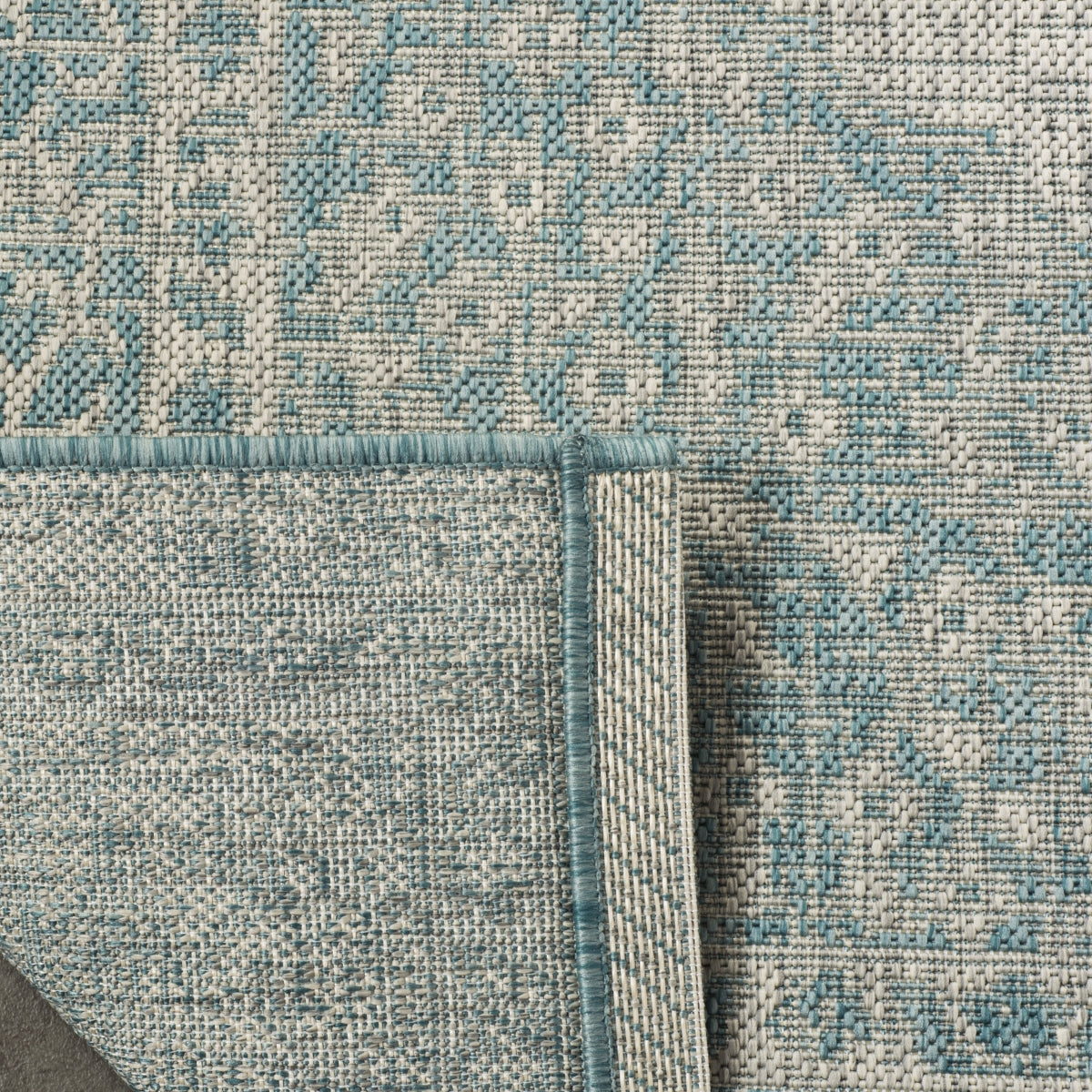 LIGHT GREY / AQUA