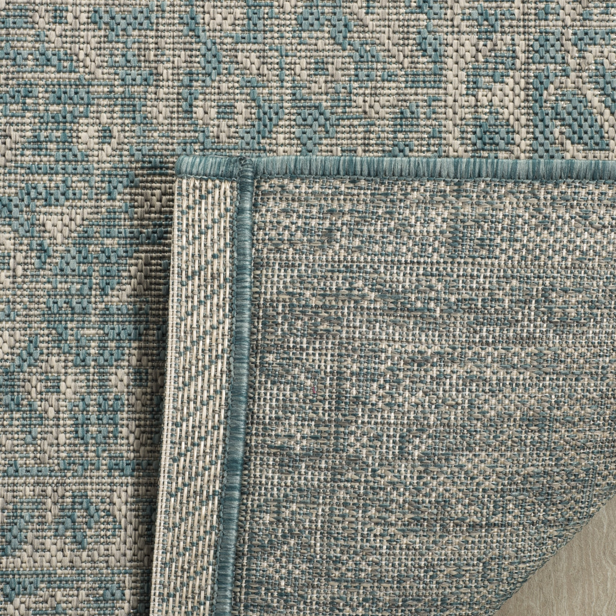 LIGHT GREY / AQUA