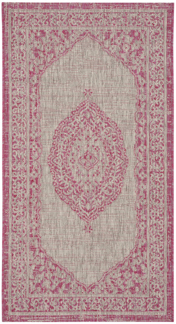 LIGHT GREY / FUCHSIA