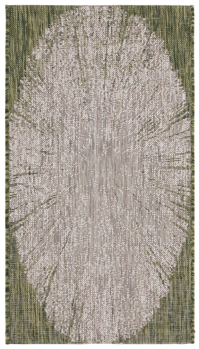 BEIGE / DARK GREEN