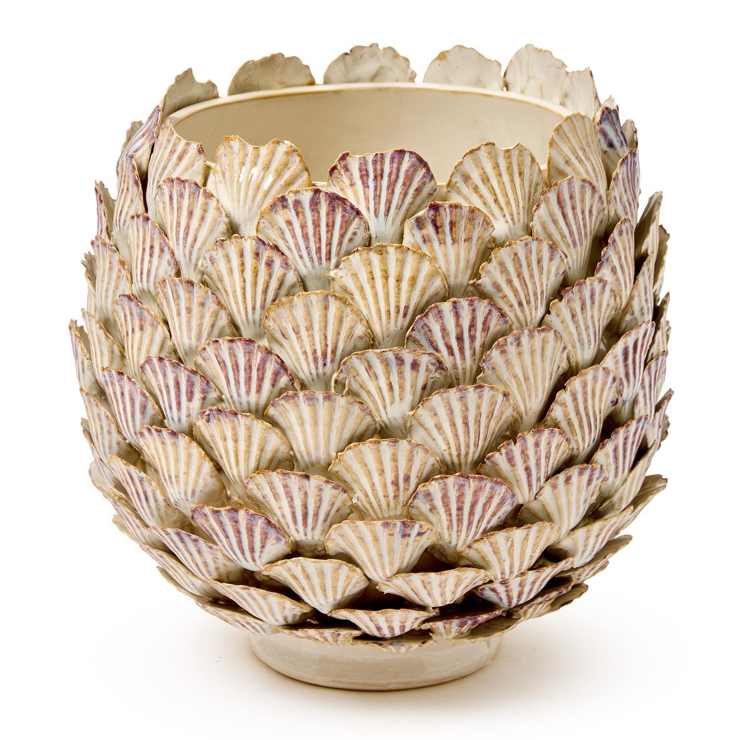 Two's Company 9 1/2" Fan Shell Planter