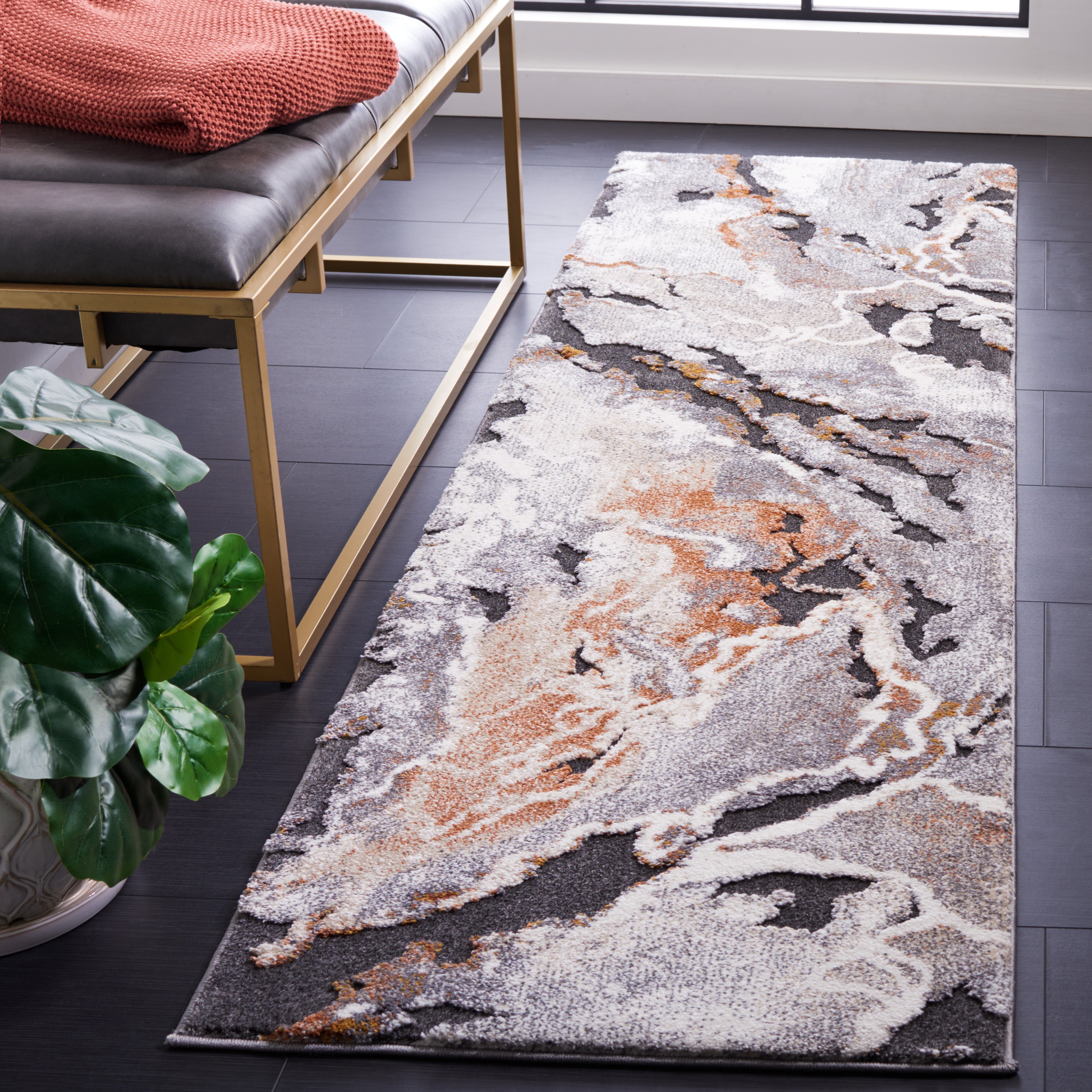 Dark Grey / Orange