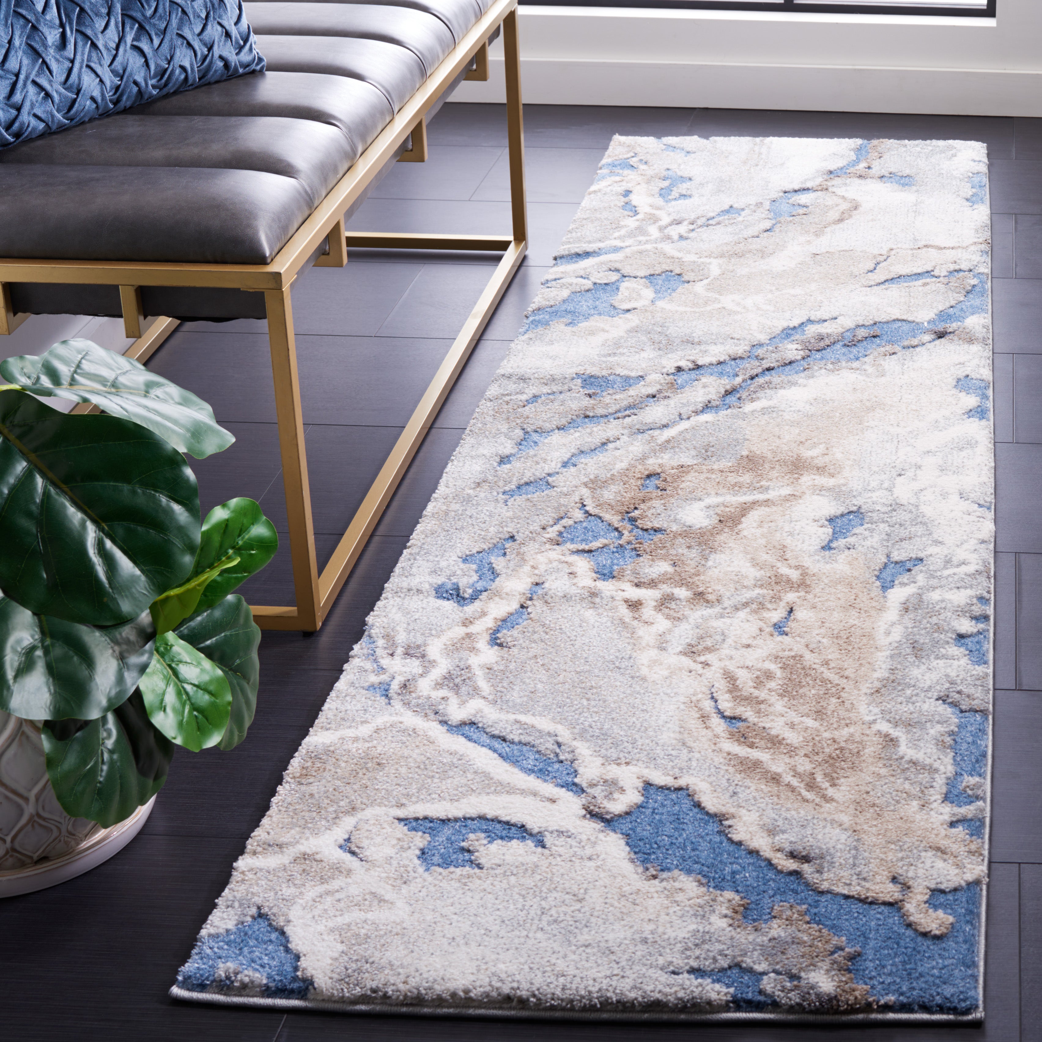 Blue / Beige