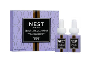 Cedar Leaf & Lavender Refill Duo for NEST x Pura Smart Home Fragrance Diffuser - Smart Vials