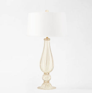 Decorative Crafts Evora Murano Glass Lamp - DCO4-WH31