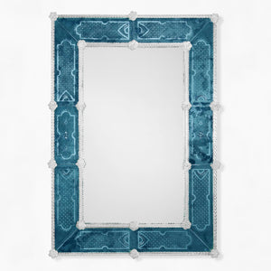 Decorative Crafts CELESTE Murano Glass Mirror - Blue - TBN8