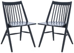 Safavieh Wren 19H Spindle Dining Chair (Set of 2), DCH1000 - Dark Grey