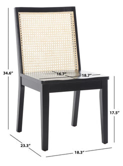 Safavieh Levy Dining Chair , DCH1011 - Black / Natural