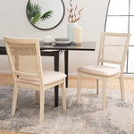Safavieh Margo Dining Chair (Set of 2) , DCH1012 - White Washed / Beige