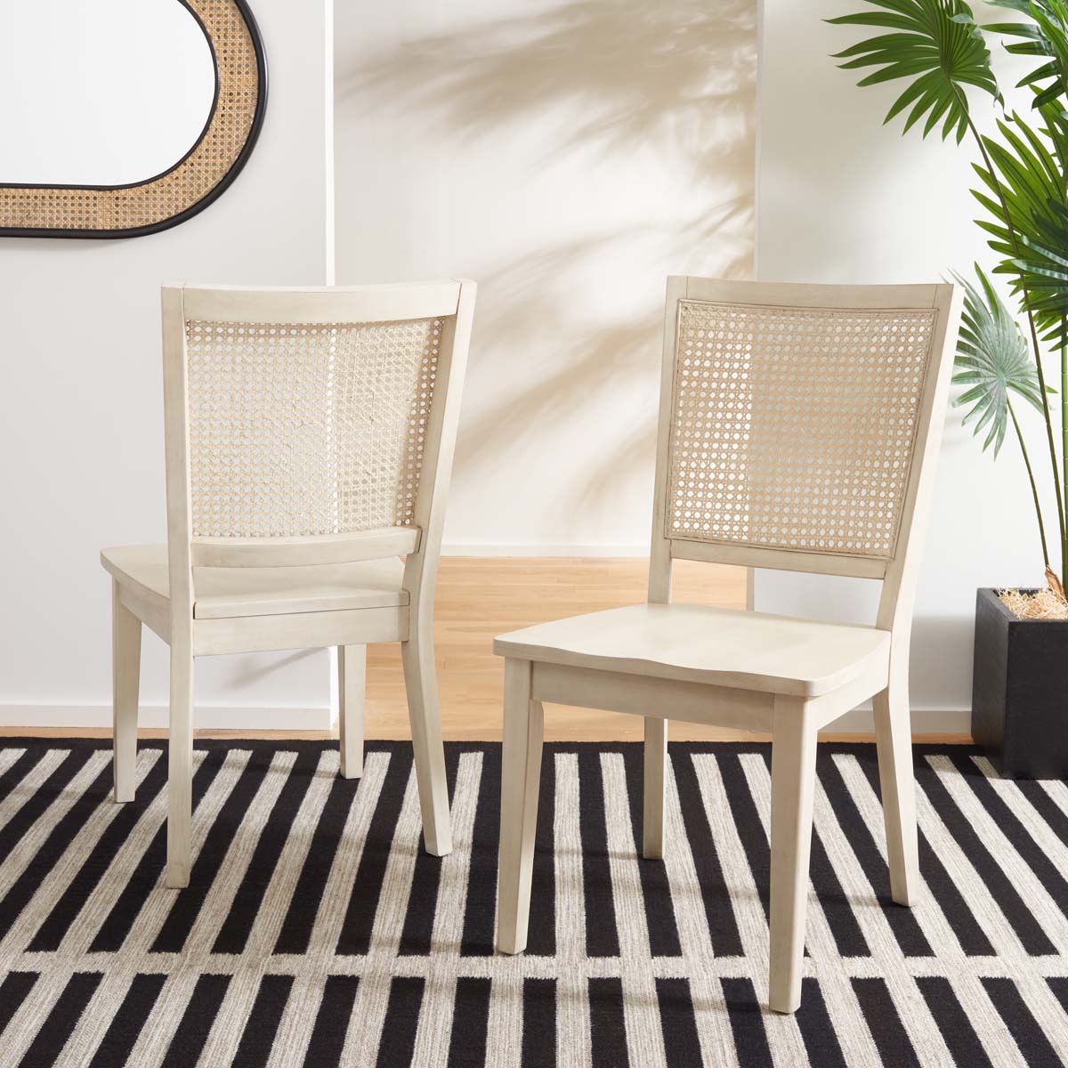 Safavieh Margo Dining Chair (Set of 2) , DCH1012 - White Washed